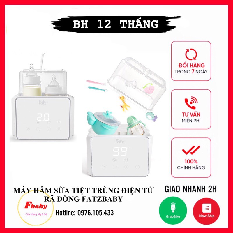 Máy hâm sữa tiệt trùng điện tử rã đông Duo 3 Fatz Baby FB3093VN có thể giữ ấm, tiệt trùng và rã đông sữa