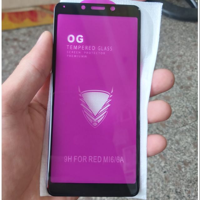 Kính cường lực OG cho Xiaomi Mi6/6A Full màn hình ( Bảo vệ máy siêu tốt )