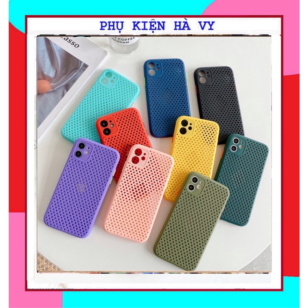 Ốp lưng iphone tản nhiệt lỗ 5/5s/6/6plus/6s/6splus/7/7plus/8/8plus/x/xr/xs/11/12/pro/max/plus/promax