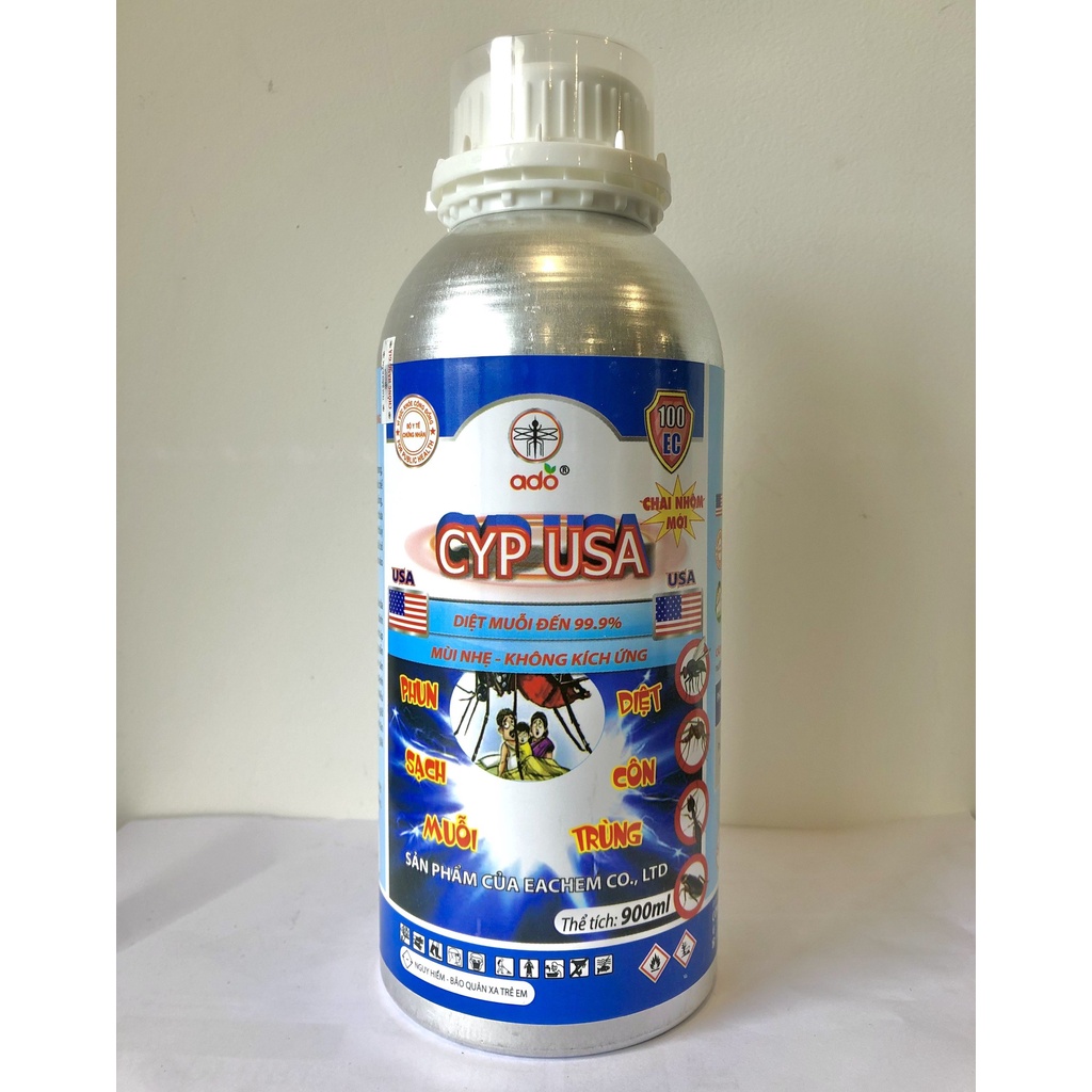 Thuốc diệt côn trùng CYP USA 100ec, thuốc diệt muỗi cypermethrin 900ml