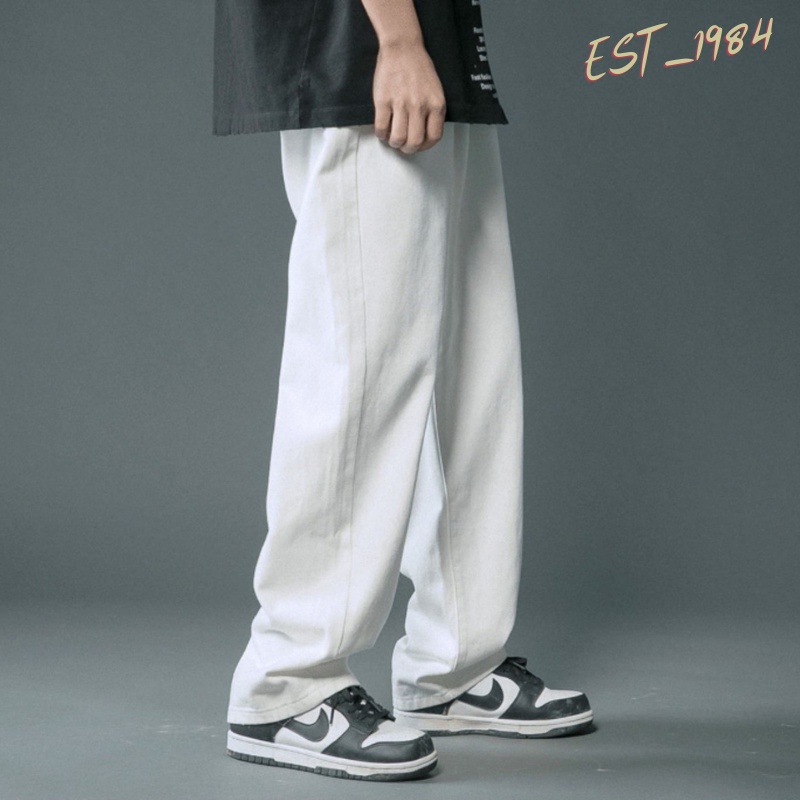 Quần jean baggy nam nữ, unisex, quần bò thời trang top xu hướng | BigBuy360 - bigbuy360.vn