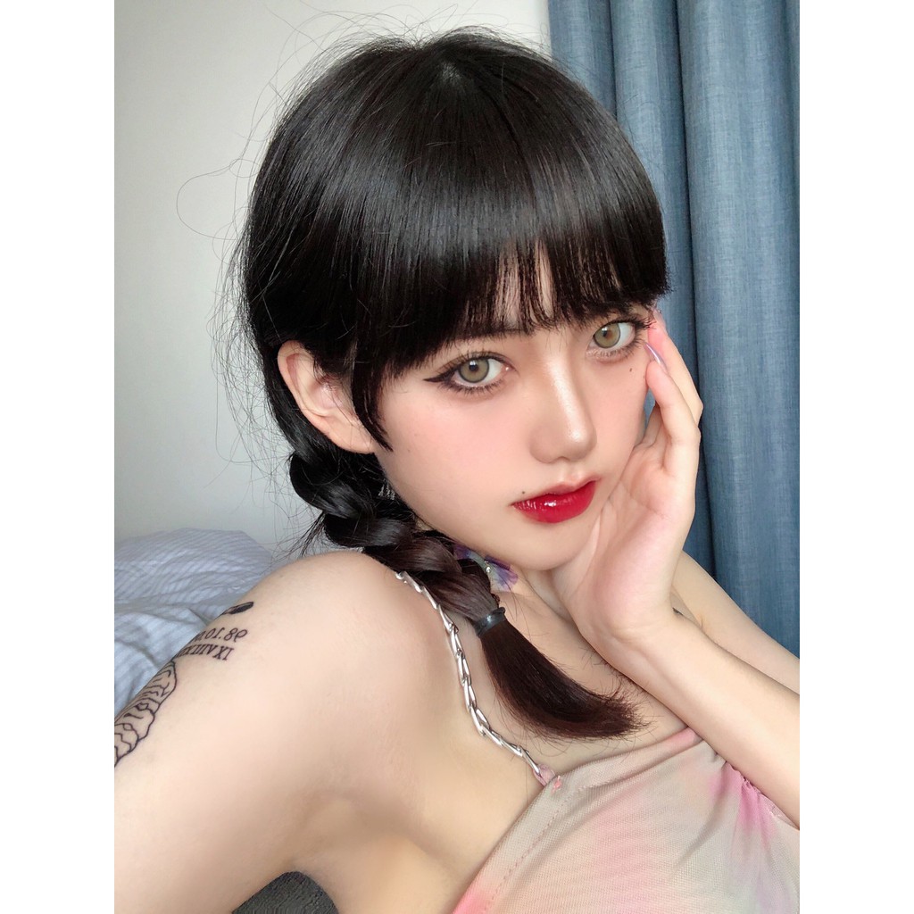 Set 2 kính áp tròng  dòng XQT 14.0mm màu xanh lá cây bắt mắt