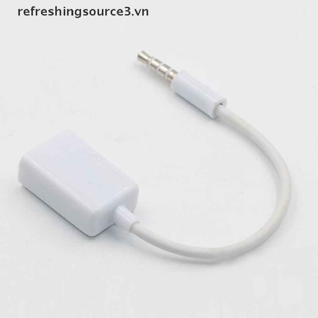 Dây Cáp Âm Thanh Chuyển Đổi Đầu Cắm 3.5mm aux Sang Cổng Cắm usb 2.0 Cho mp3 Xe Hơi