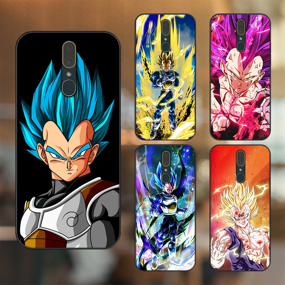 Ốp lưng Oppo F11 viền đen in hình Vegeta Dragon Ball