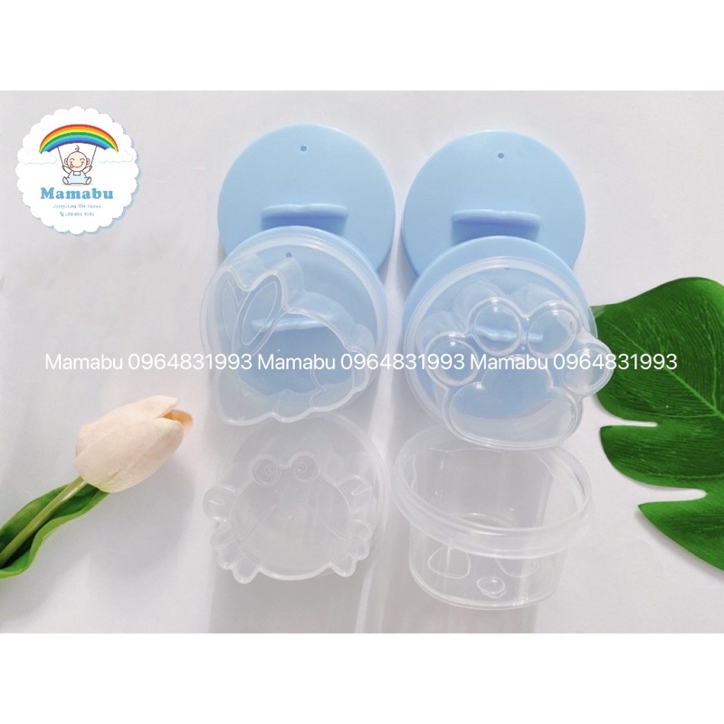 Bộ 4 Khuôn Hấp Làm Bánh Flan, Thạch Pudding, Hấp Trứng Cho Bé Ăn Dặm Mamabu