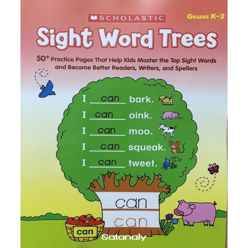 Sight word - combo 4 cuốn (gửi file nghe khi nhận được tài liệu)