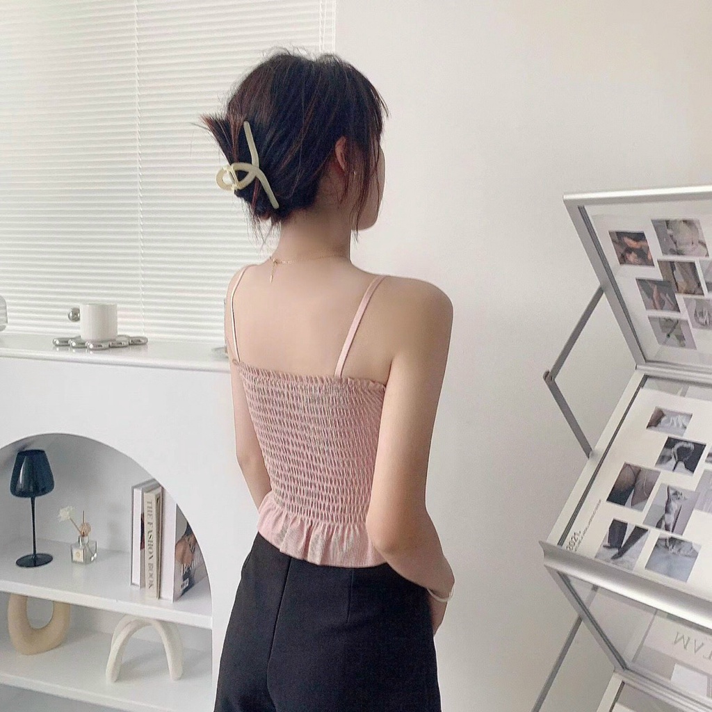 Áo Bra 302 Nhún Bèo Hàng Cao Cấp Chất Đẹp Mềm Mát Không Bai Xù Có Đệm Ngực Liền