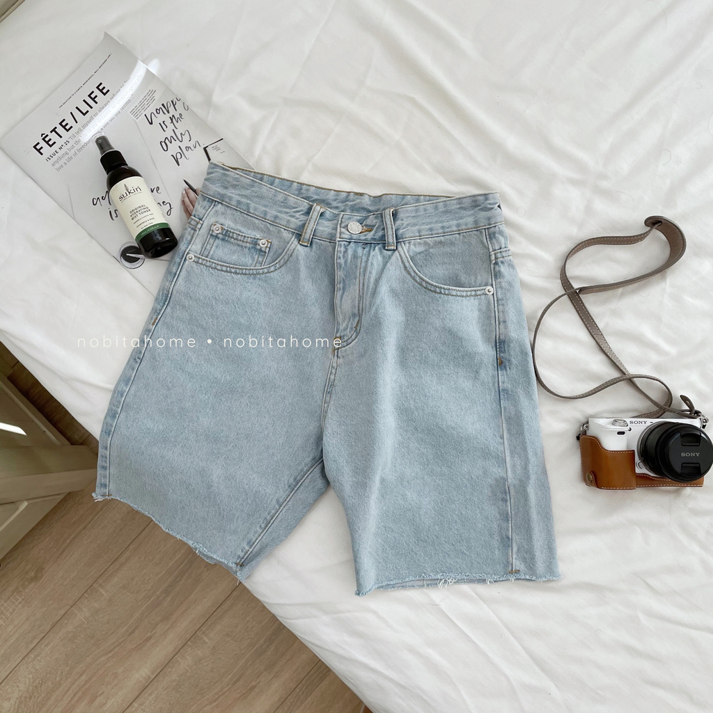 NOBITA HOME - QUẦN SHORTS JEAN M917 RÁCH LAI