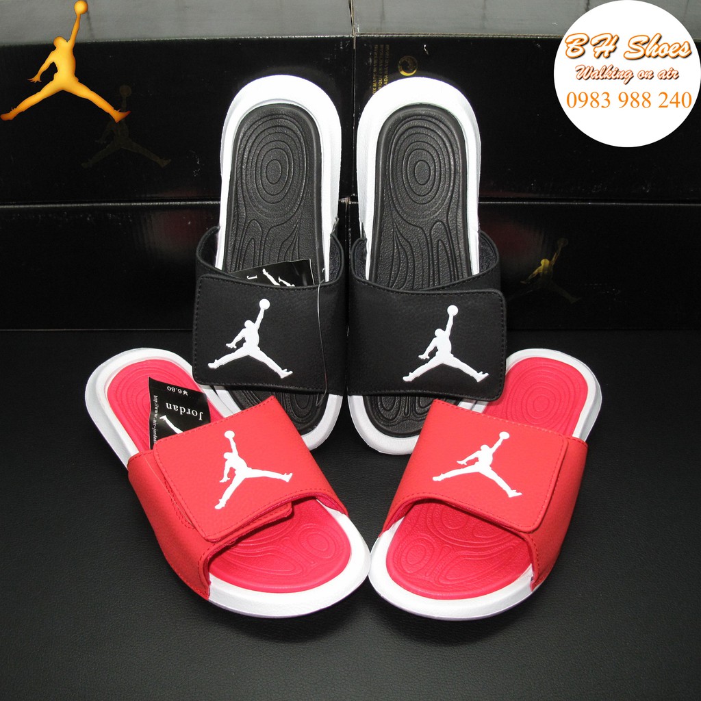 Dép Jordan hydro 6 Free ship + hộp hàng loại 1.1 JD bóng rổ siêu cấp quai ngang dán nam nữ unisex hot trend. BH Slippers
