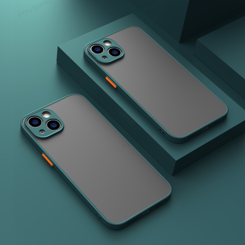 Ốp điện thoại TPU + PC + silicon mềm mặt nhám thích hợp cho Apple iPhone 13 Pro Max 13 Mini iP13 Max 13 Plus 13 Pro