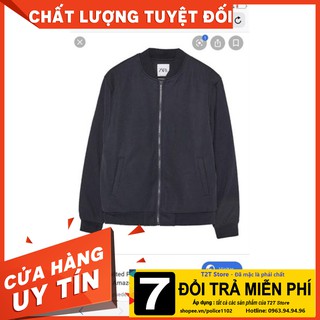 Áo Zara Men Quilted Pique Bomber Jacket 8418/404