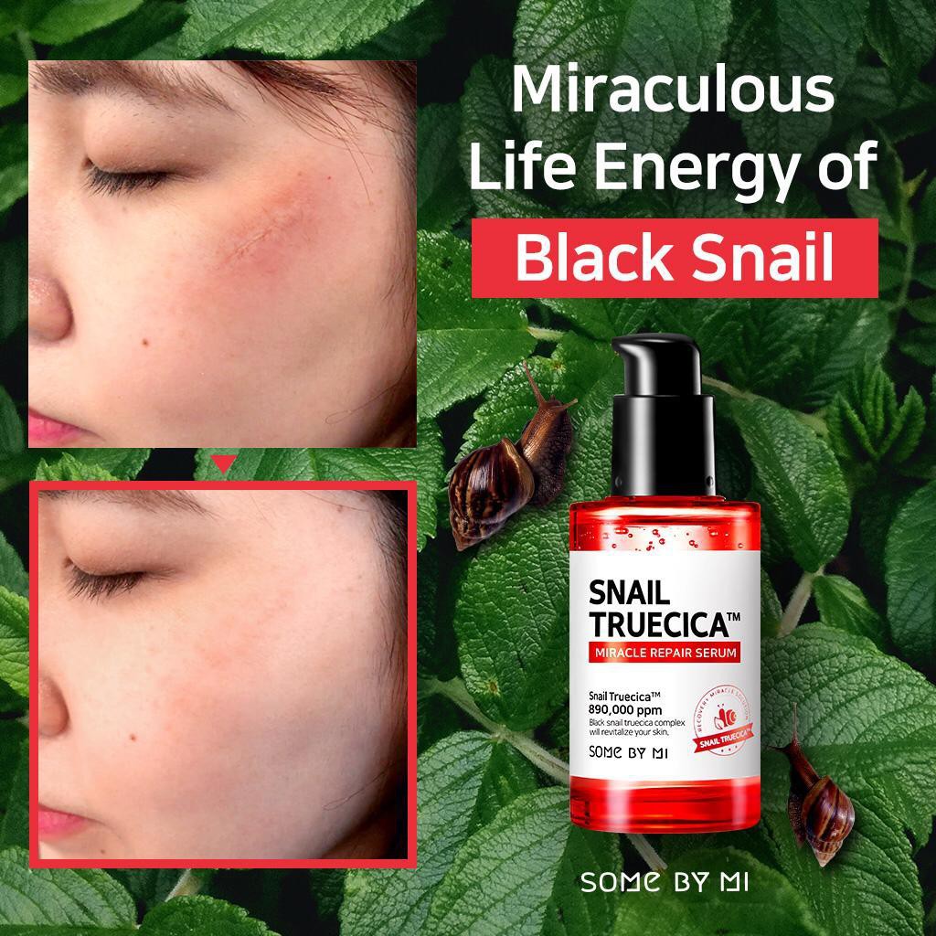 Serum Some By Mi Snail Truecica Miracle Repair phục hồi, cải thiện vết thâm, sẹo lõm