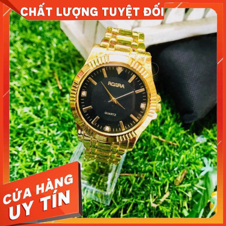 HÀNG NHẬP KHẨU -  [CHÍNH HÃNG]-[FREESHIP] -  Đồng hồ thời trang nam nữ Rosra dây kim loại - Hàng Nhập Khẩu