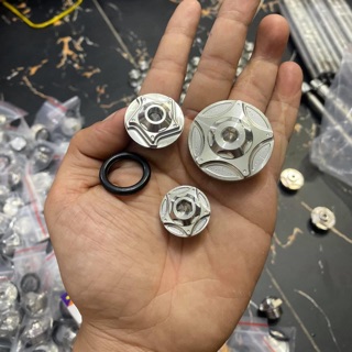 Compo ốc walang + ốc nắp nhớt salaya cho các dòng xe Yamaha