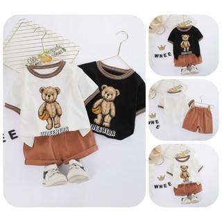 [SALE] BT32 ⚡Size6-18KG⚡ Đồ bộ cho bé trai - Áo thun + vest + Quần thun cho bé⚡HÀNG QUẢNG CHÂU - QUẦN ÁO TRẺ EM⚡