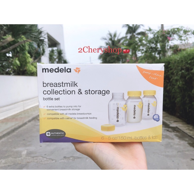 Set 6 bình trữ sữa MEDELA 150ml [HÀNG MỸ]