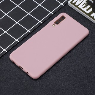 For Samsung A7 2018A10 A50 A70 Solid Color Matte Soft TPU case