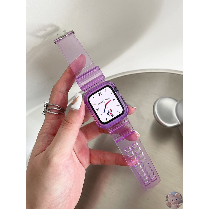 Dây đeo trơn màu thay thế cho đồng hồ thông minh Apple iWatch Series 7 6 SE 5 4 3 2 1 cỡ 41mm 45mm 40mm 44mm 42mm 38mm