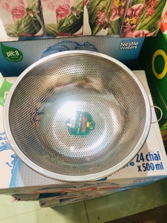 Rổ inox  (24cm-30cm)