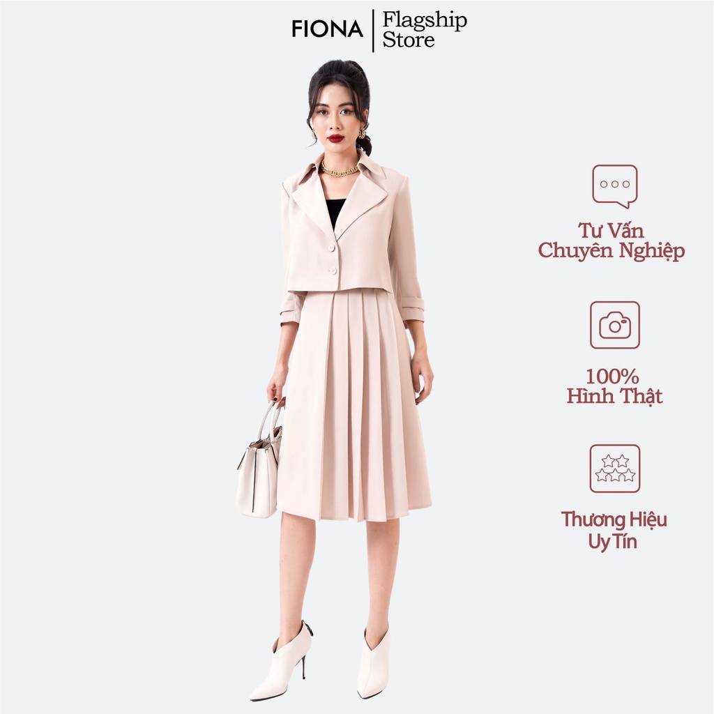 Chân Váy Midi Dáng Chữ A FIONA, Chân Váy Công Sở Nữ Thu Đông Mã F250734