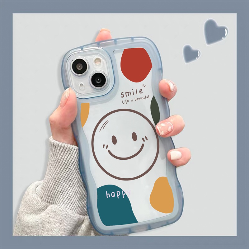 Ốp lưng iphone Ốp điện thoại Suntaiho silicone TPU mềm chống sốc in mặt cười thích hợp cho iPhone 11 12 13 PM Xs Max Xs XR 7 8 +