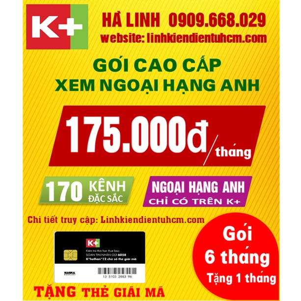 Thẻ giãi mã có kèm 6 tháng thuê bao (Tặng Ngay 1 tháng)