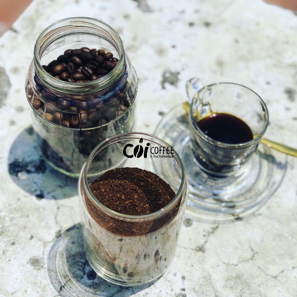 Crazy, cà phê pha phin phối trộn tinh tế robusta, arabica cầu đất chery 500g