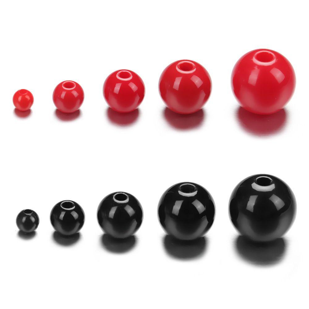 Set 100 Con Mắt Nhựa 4-12mm Màu Đỏ Đen Cho Búp Bê