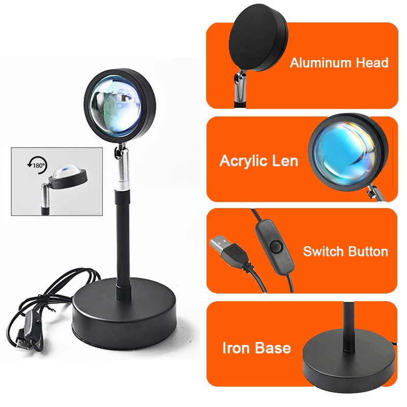 Tuya Đèn Hoàng Hôn Bluetooth 16 Màu Máy Chiếu Đèn Ngủ Led Rgb Tuya Smart App Điều Khiển Từ Xa Trang Trí Phòng Ngủ Quà Tặng Chụp Ảnh