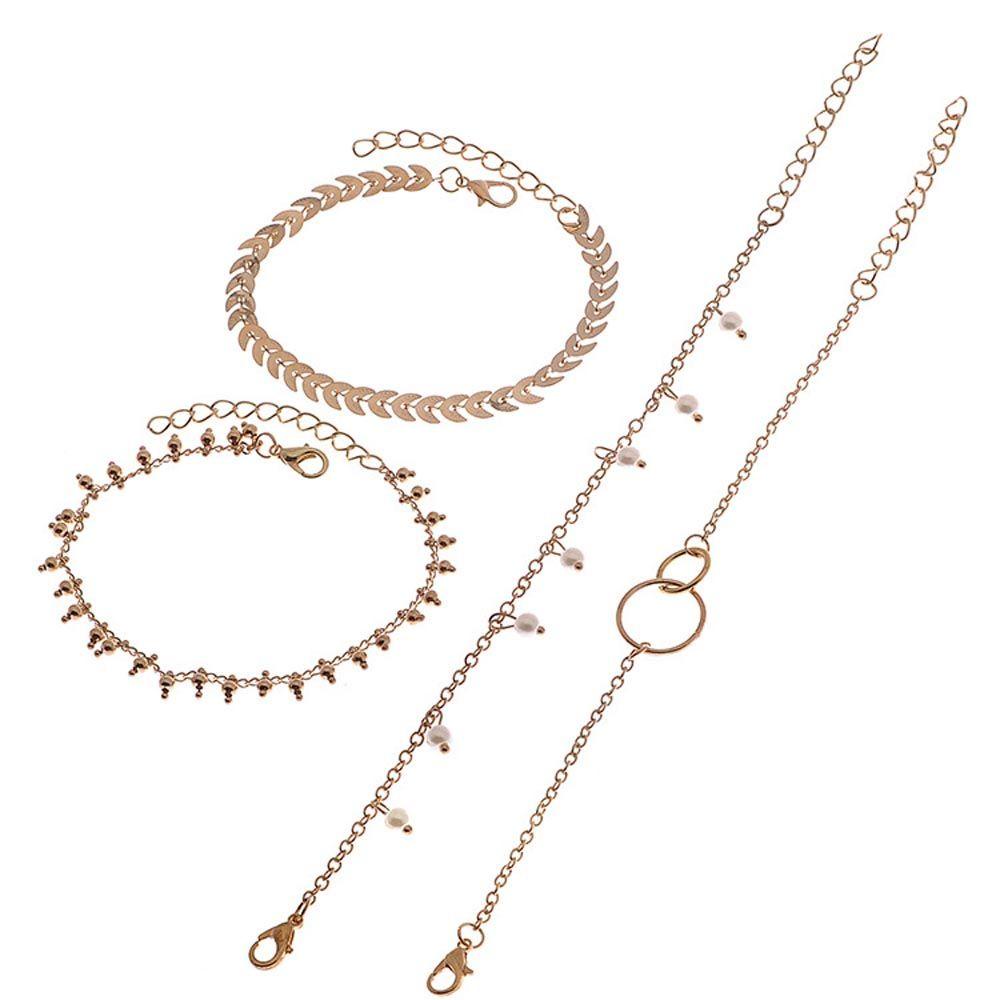 Vòng Tay Chuỗi Hạt WMES15H Phối Mặt Hình Trái Tim / Lá Cây Phong Cách Vintage