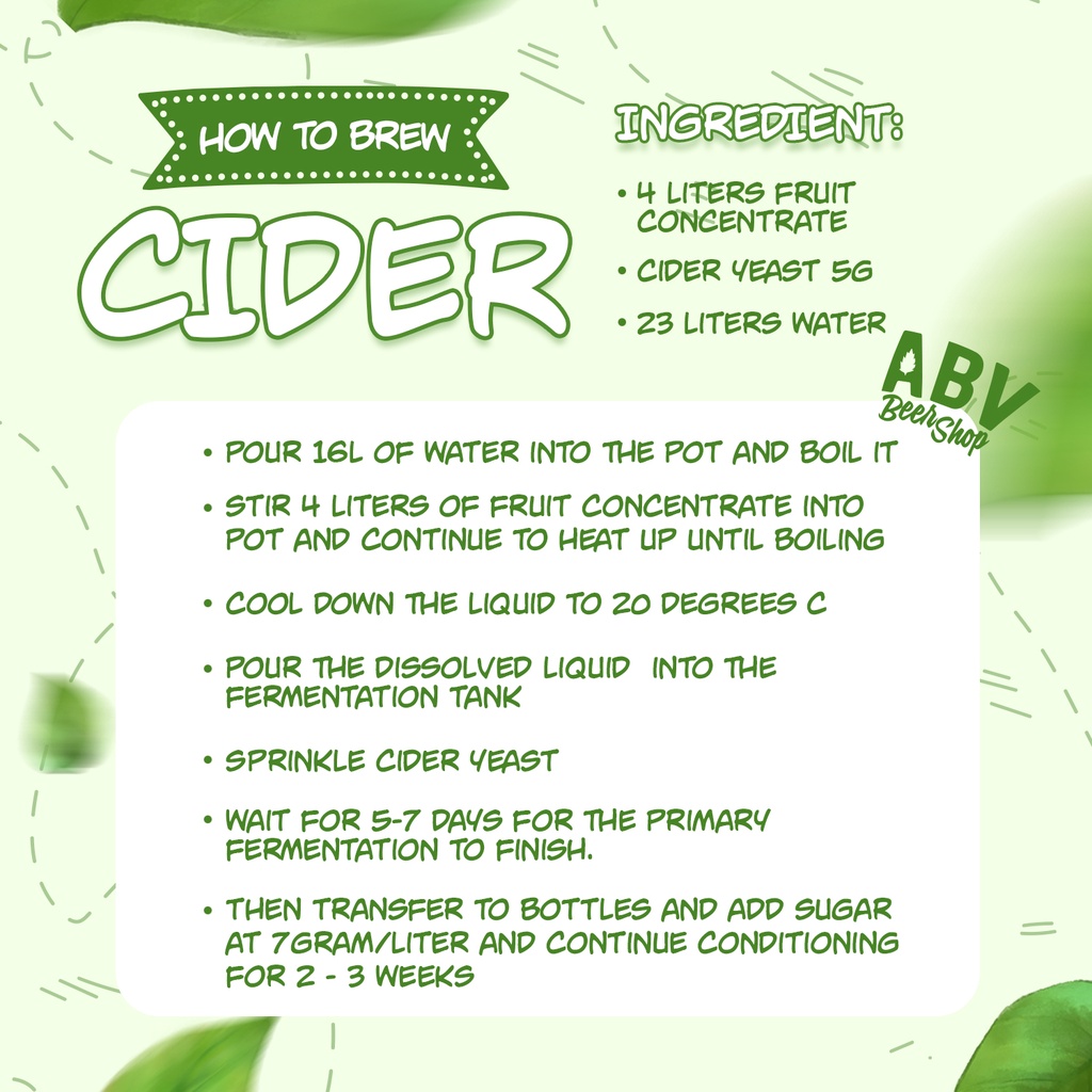 Set Nguyên Liệu Nấu Cider