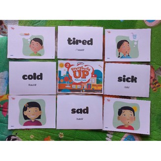 Bộ Flashcard Everybody Up 2 khổ A5, ép plastic