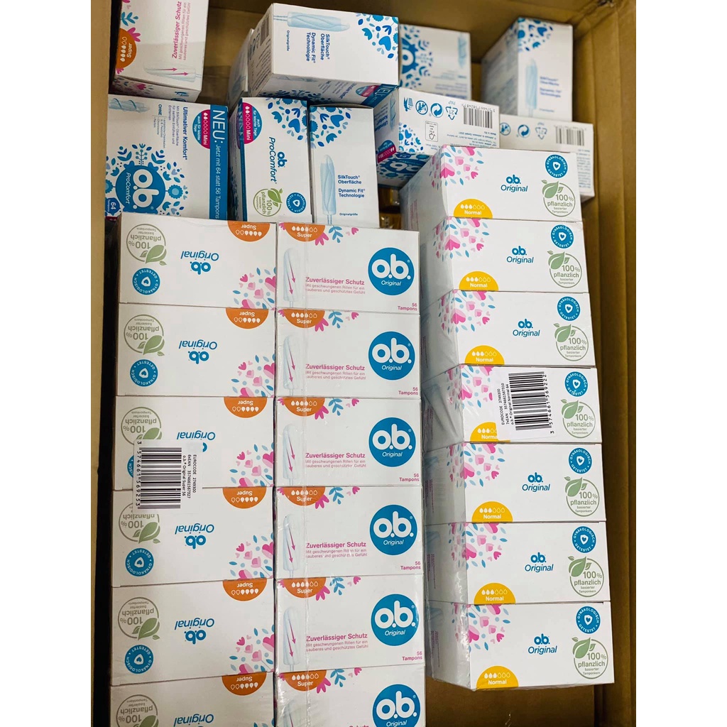 Băng vệ sinh Tampon Ob, Tampon Facelle Đức dạng nút chai