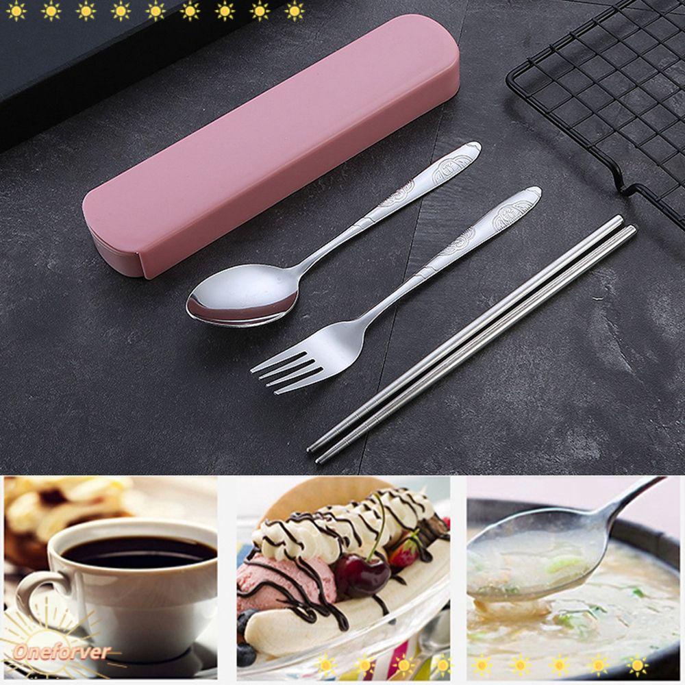 Bộ Dụng Cụ Bàn Ăn Bằng Thép Không Gỉ Di Động Tiện Dụng|Bộ Muỗng Đũa Nĩa Tiện Lợi Chất Lượng