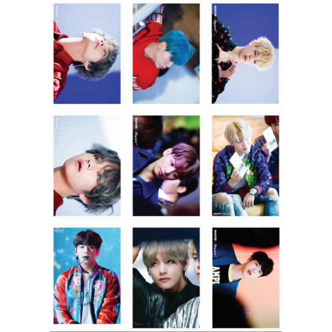 Lomo card ảnh nhóm BTS 2017 full 81 ảnh