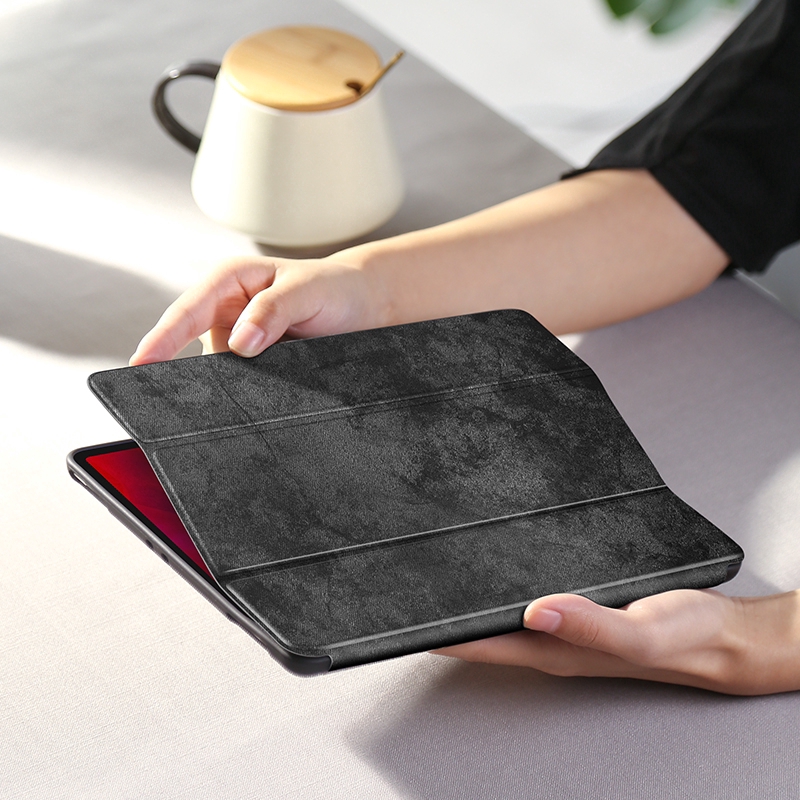 Bao da máy tính bảng có khe đựng bút cổ điển Apple iPad Pro 11 2020 2nd Pro 12.9 10.2 7th 9.7 2017 Air 2 1 3 Mini 5 4