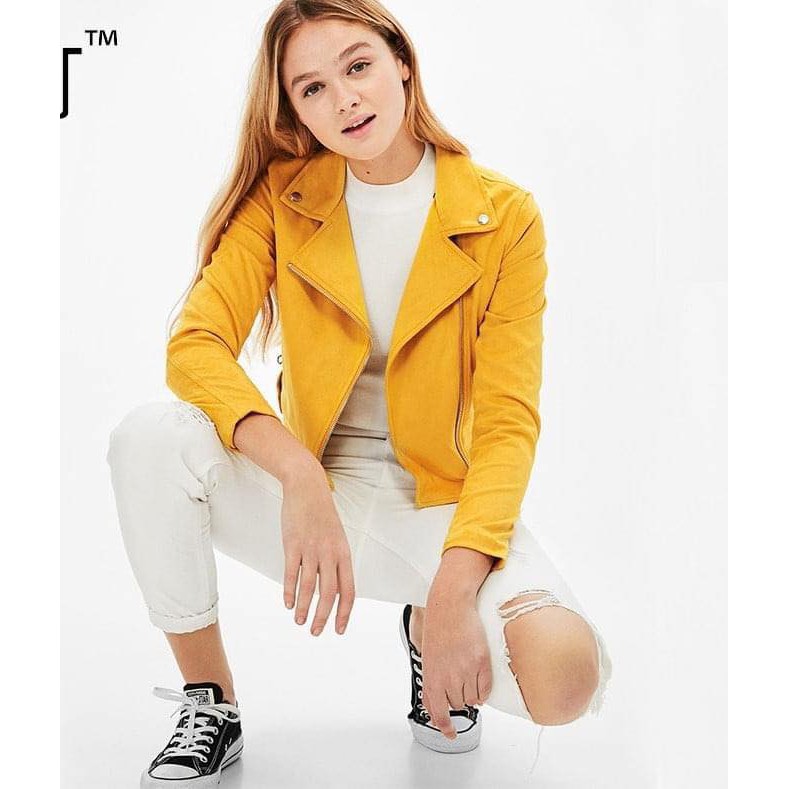 Áo Khoác Nữ Faux jacket Bershka Chính Hãng 100% - GU Shop