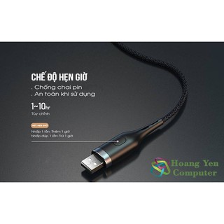 Cáp Sạc TYPE C Thông Minh Remax RC-096a Cho Android ( Hiển thị dòng sạc, Cài Giừ Tự Ngắt) - BH 6 Tháng 1 đổi 1