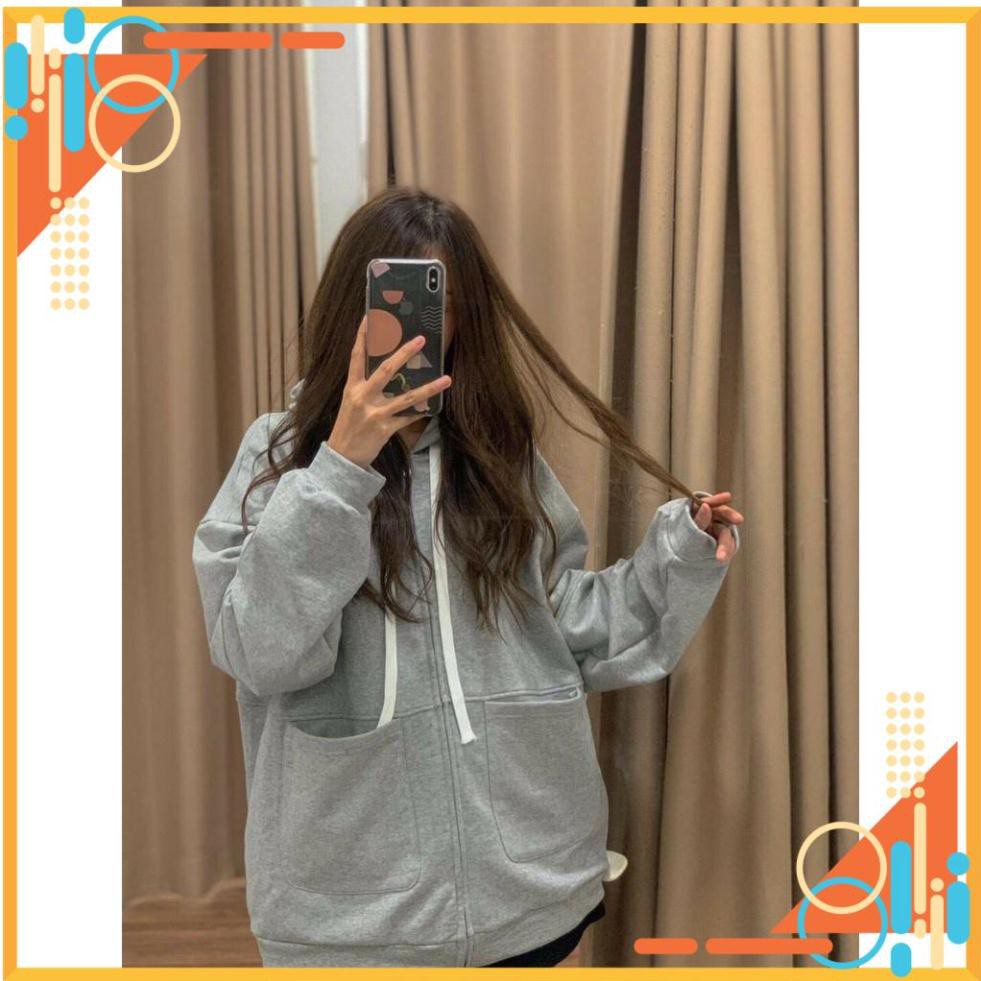 [FreeShip] Áo hoodie trơn túi tròn vải nỉ ngoại form nam nữ 70kg TP LI | BigBuy360 - bigbuy360.vn