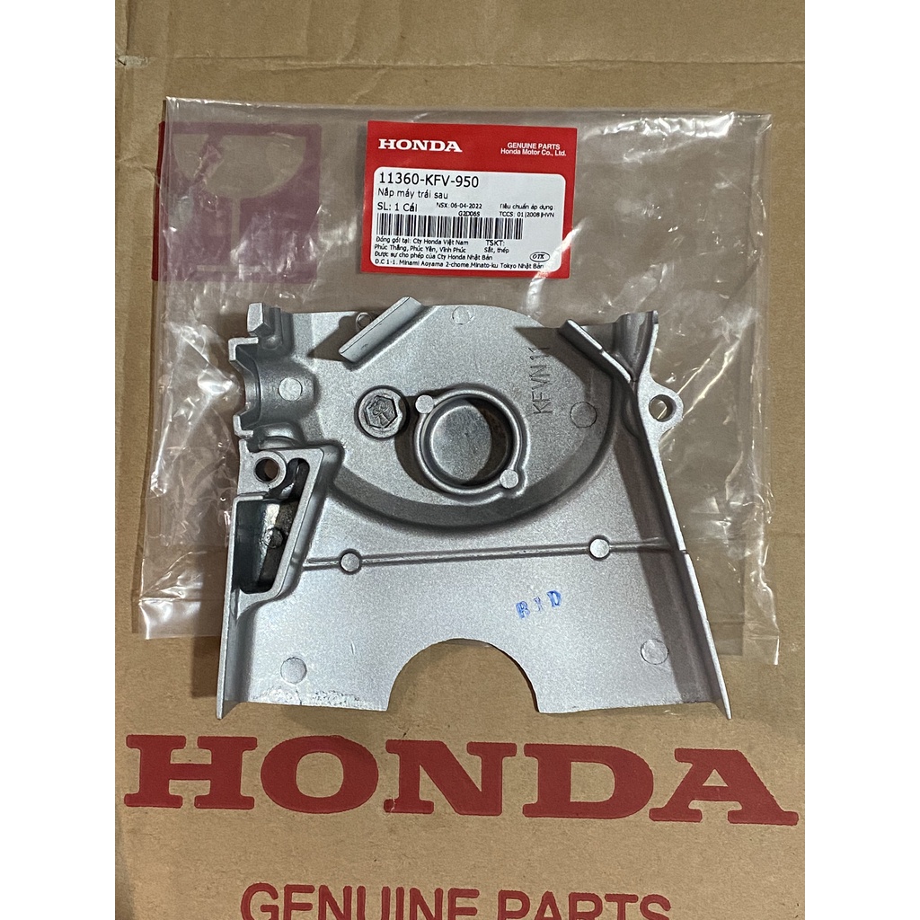 Nắp máy trái sau - Mang cá HONDA DREAM, WAVE ANLPHA màu Trắng.