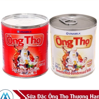 Sữa đặc có đường Ông Thọ lon 380g đỏ/trắng