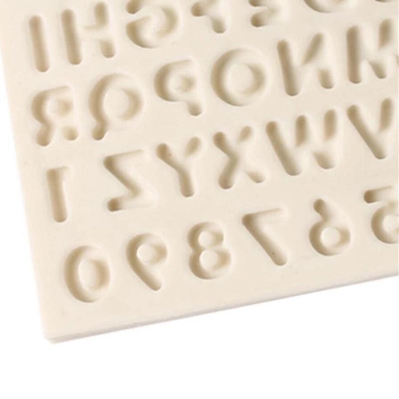 Khuôn Silicone Nhấn Bánh Hình Chữ Cái