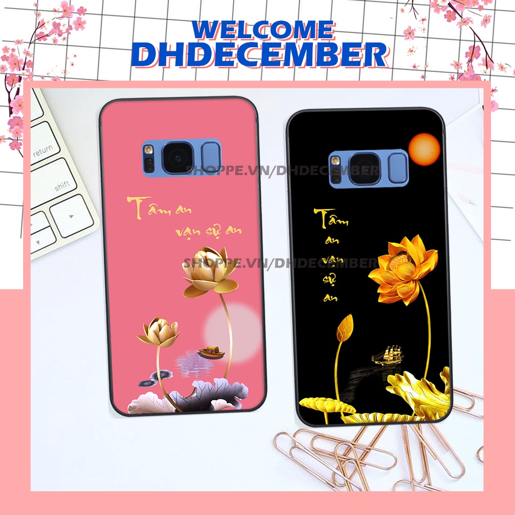 Ốp lưng Samsung Galaxy S8 / S8 PLUS in hình thư pháp tâm an vạn sự an ,mã đáo thành công SIÊU CHẤT
