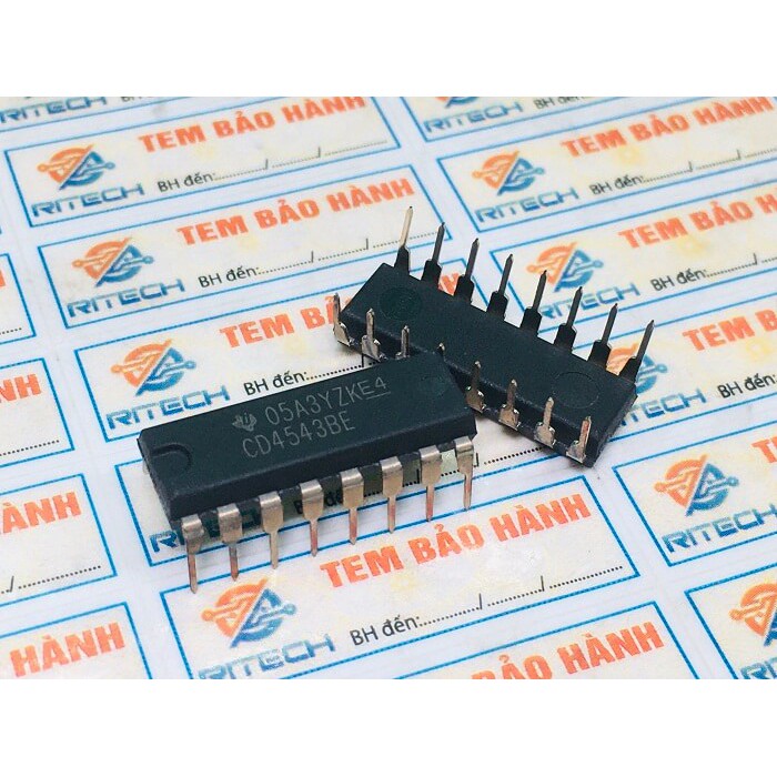 Combo 10 con CD4543BE,CD4543 DIP16 IC số