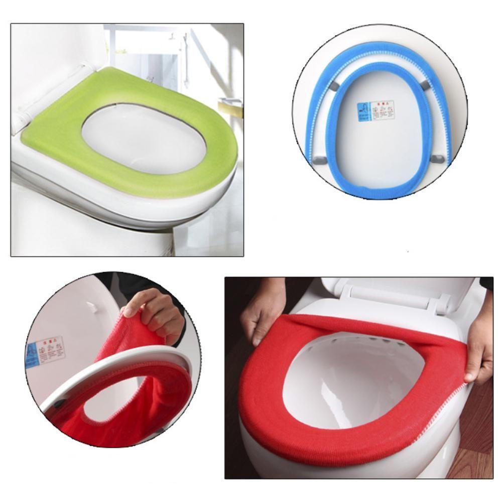 Đệm Ngồi Toilet Hình Chữ O Mềm Mại Co Giãn Tốt Giữ Ấm Tiện Dụng