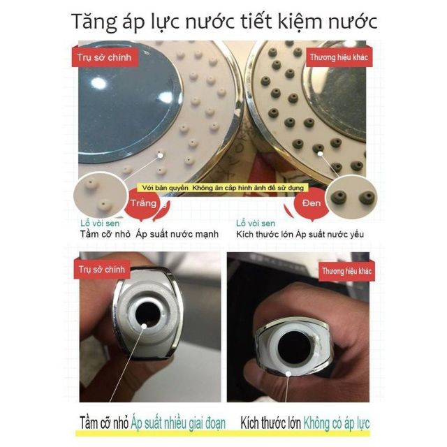 Vòi hoa sen DG phun sương , mát xoa làm sạch da , 2 chế độ nước 2 mặt ( bát phun sương )