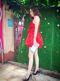 Đầm công chúa đấp ren cc 
