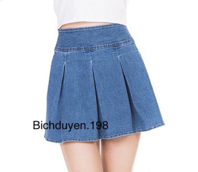 Chân váy jeans xoè kiểu denim | BigBuy360 - bigbuy360.vn