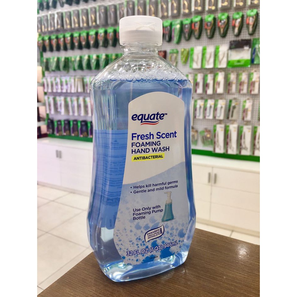 Xà bông rửa tay diệt khuẩn EQUATE Fresh Scent Antibacteria 946ml hàng xách tay Mỹ