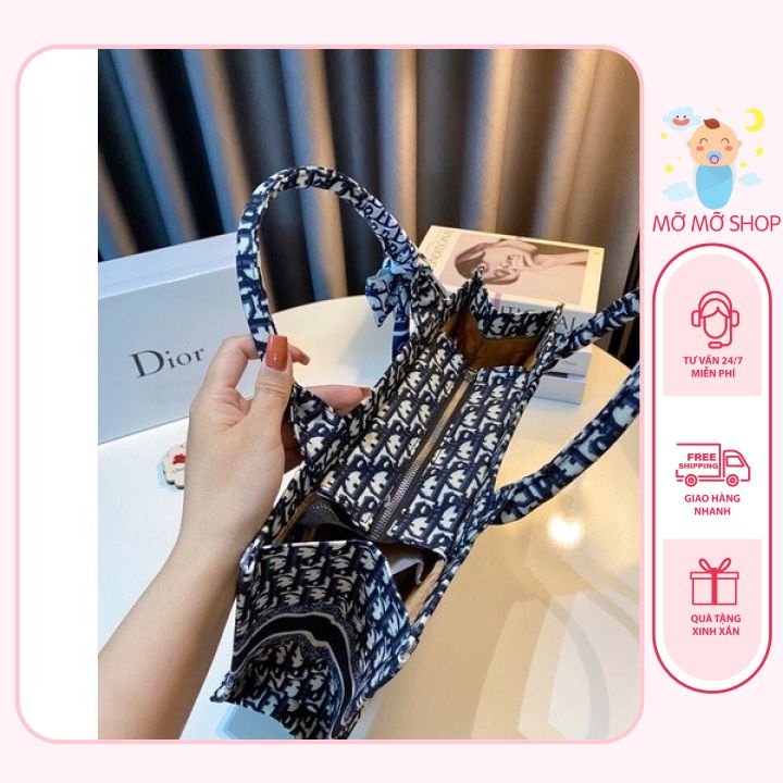 Túi Di/or To Thổ Cẩm Size 36cm-40cm Tặng Kèm Khăn Siêu Xinh Có Khoá Miệng HÀNG LOẠI 1 - VIDEO TỰ QUAY + ẢNH THẬT